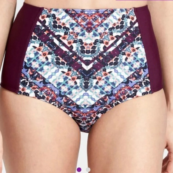 Athleta twister top Wild Bloom HighWaist Bikini M - Picture 4 of 13